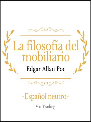 cover image of La filosofía del mobiliario